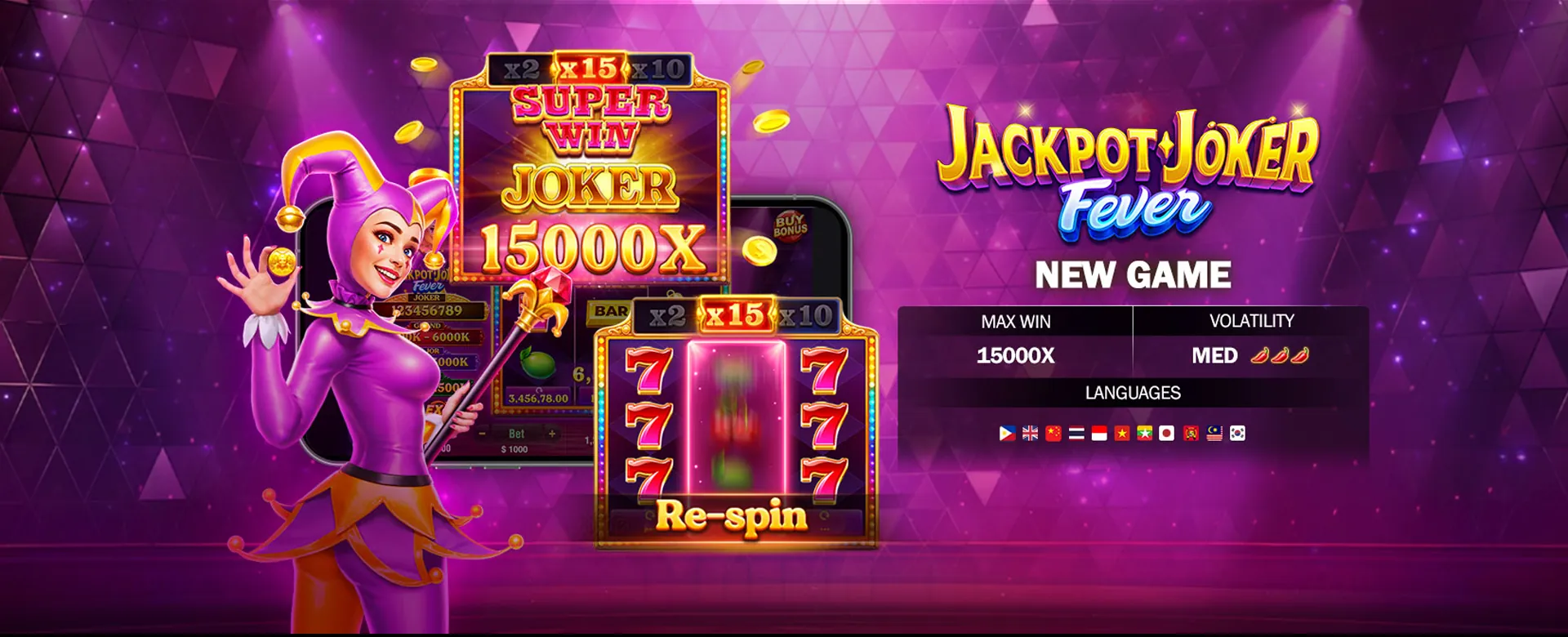 Helpslotwin online casino lobby with glowing slot machines